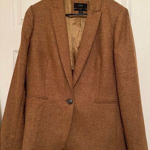 J. Crew Parke Blazer Size 14 English Shetland Wool